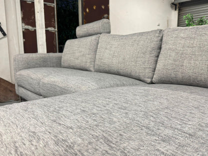 Grey 3-Seater Sofa with Left-Hand Chaise | Pre-Owned | Steam Cleaned | Sydney Wide Delivery