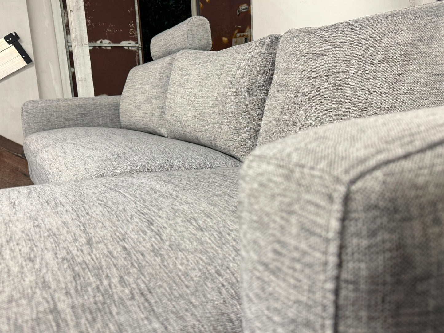 Grey 3-Seater Sofa with Left-Hand Chaise | Pre-Owned | Steam Cleaned | Sydney Wide Delivery