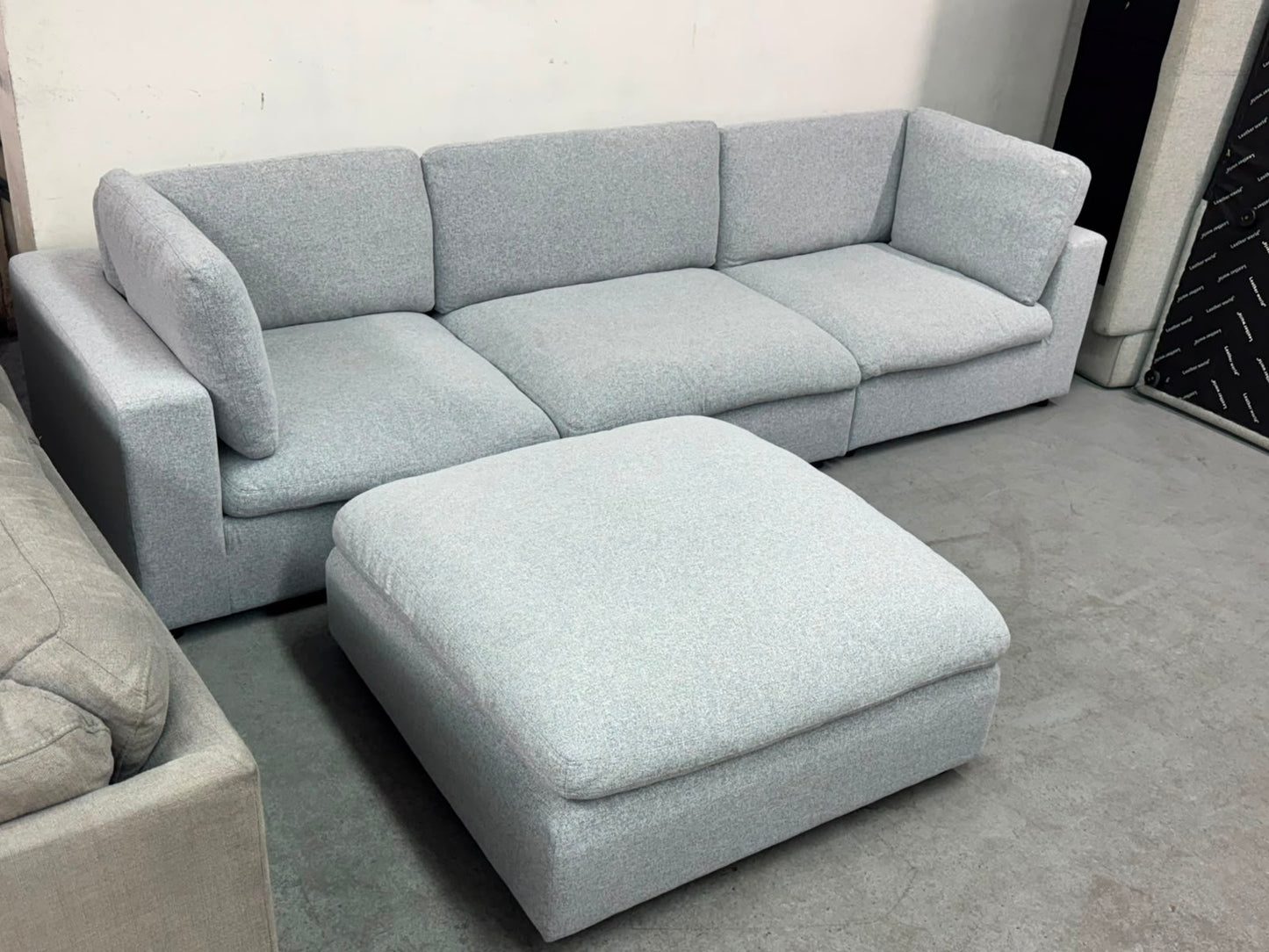 Modular 3-Seater Sofa with Ottoman | Pre-Owned | Steam Cleaned | Sydney Wide Delivery