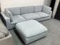 Modular 3-Seater Sofa with Ottoman | Pre-Owned | Steam Cleaned | Sydney Wide Delivery