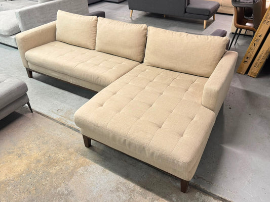 Freedom Beige 3-Seater Sofa with Right-Hand Chaise | Pre-Owned | Steam Cleaned | Sydney Wide Delivery