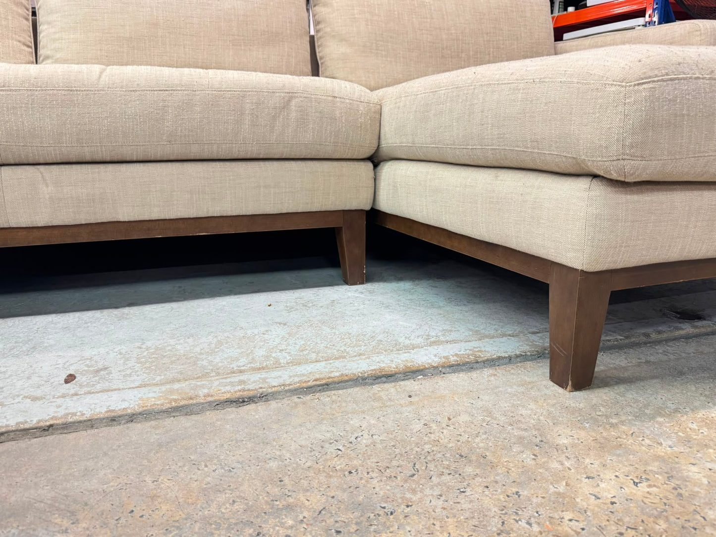 Freedom Beige 3-Seater Sofa with Right-Hand Chaise | Pre-Owned | Steam Cleaned | Sydney Wide Delivery