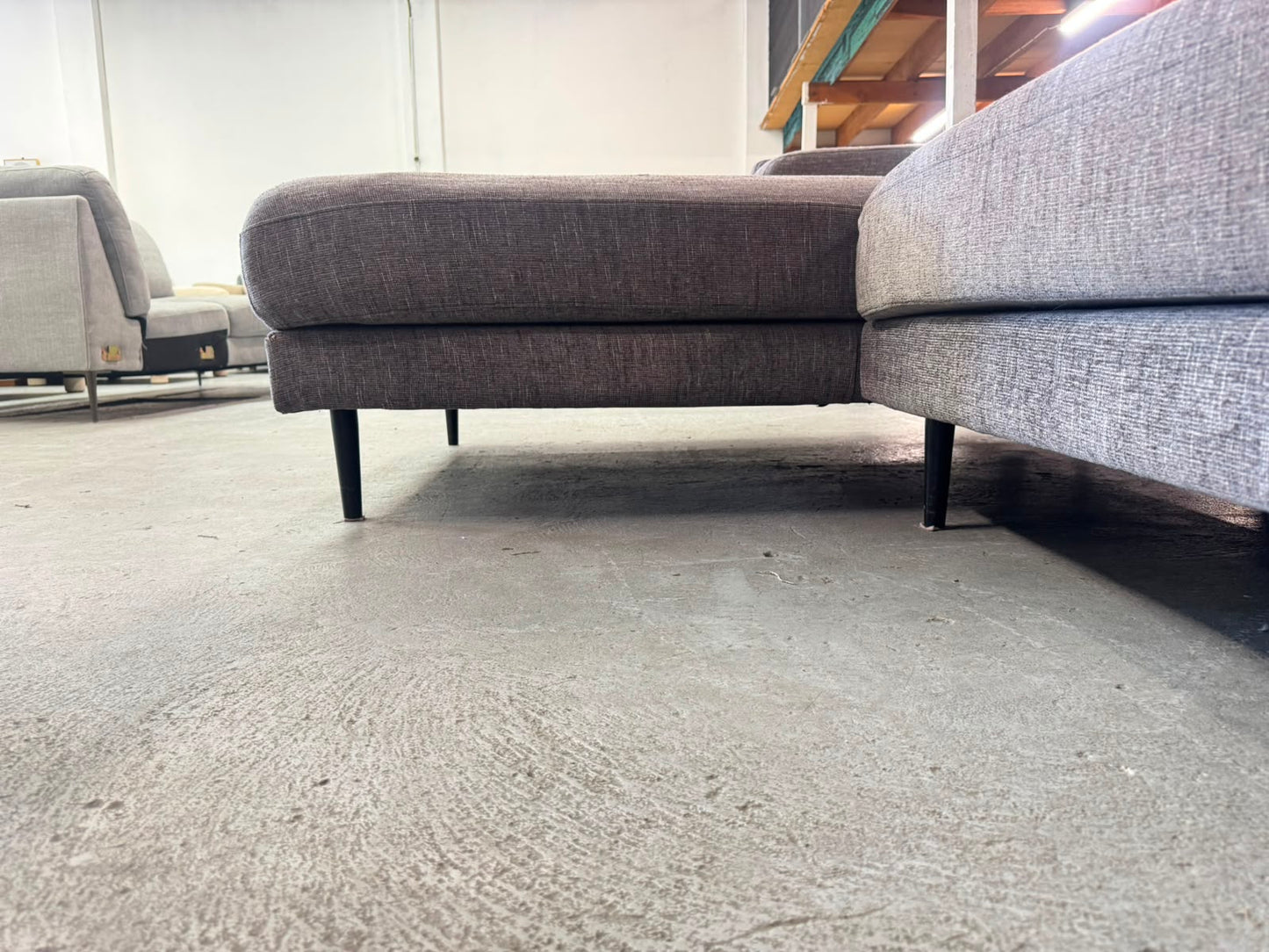 Lounge Life Grey 3-Seater Sofa with Left-Hand Chaise | Pre-Owned | Steam Cleaned | Sydney Wide Delivery