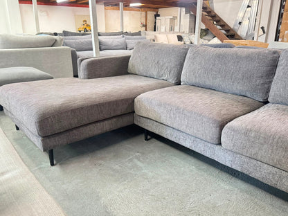 Lounge Life Grey 3-Seater Sofa with Left-Hand Chaise | Pre-Owned | Steam Cleaned | Sydney Wide Delivery