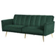 Sofa Bed 3 Seater Couch Convertible Lounge Adjustable Arm Recliner Velvet