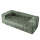 Comfort Boneless Sofa for Living Room Green Luxury Chenille