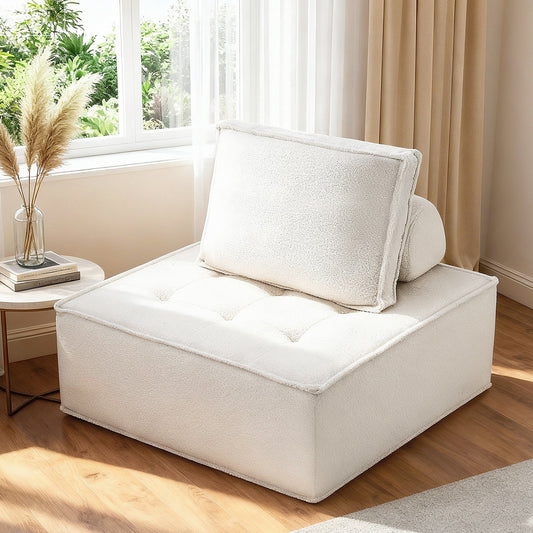 Floor Sofa Lounge Chair with Pillow