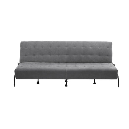 Artiss Sofa Bed, 1.9m 3-Seater Soft Innerspring Adjustable Couch Futon Chair for Apartment Dorm Living Room Office Study Bedroom, Grey