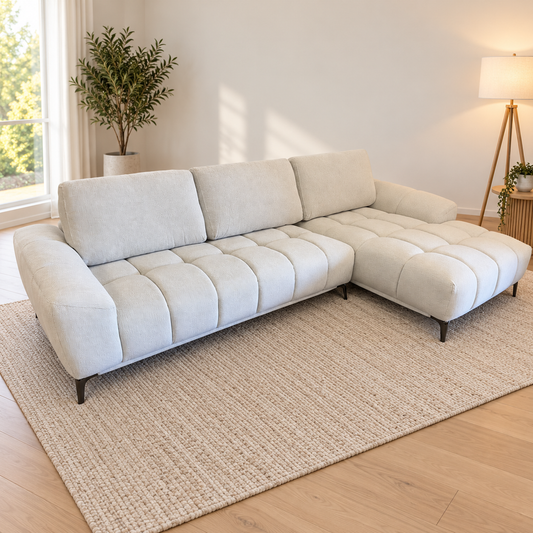 "The Milan" L-Shape Sofa with Slider Back | Brand New | Sydney Wide Delivery