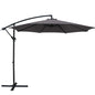 Instahut 3m Outdoor Umbrella Cantilever Beach Garden Patio Charcoal