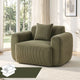 Compressed Armchair Sofa with Cushion Corduroy No Assembly Green