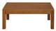 Amsterdam Solid Mahogany Timber Coffee Table (Light Pecan)