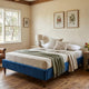 Velvet Blue Bed Frame – Single
