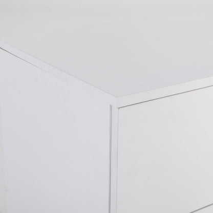 2X Bedside Table Side Storage Cabinet Nightstand Bedroom 2 Drawer Legs ETTA WHITE