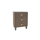 Bedside Table MDF 3 Drawers Side Table Night Stand Storage in Brown Colour