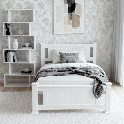 King Single Bed Frame and Bookshelf