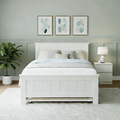 King Single Bed Frame and Bedside Table