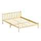 Bed Frame Double Size Wooden Oak SOFIE