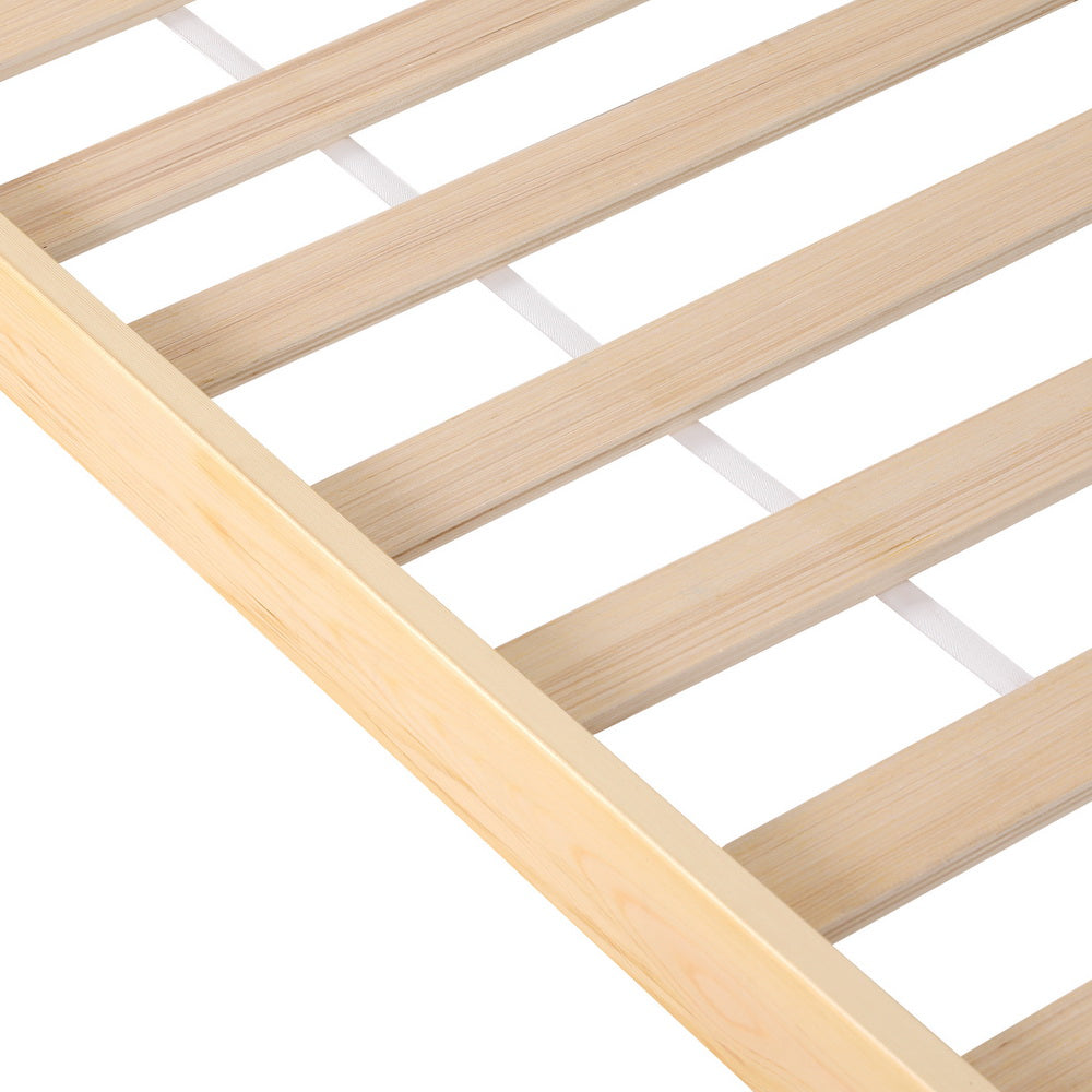 RITA Bed Frame Queen Size Rattan Wooden