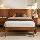 Bed Frame Single Size Wooden Bed Base Walnut SPLAY