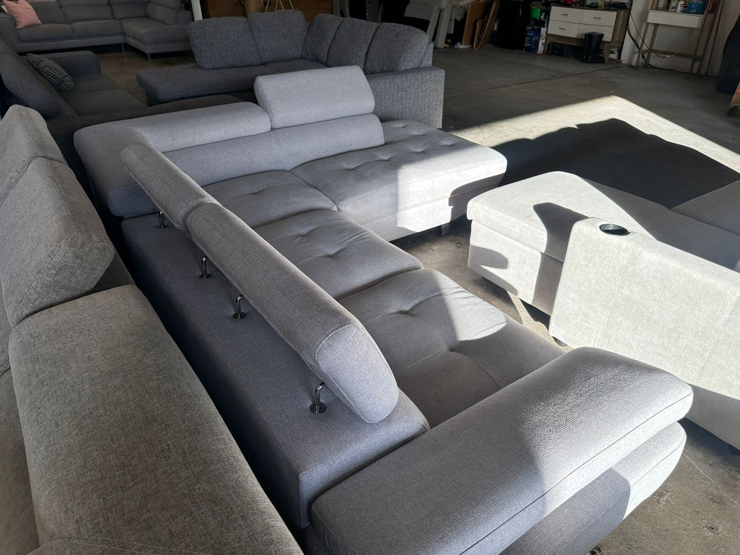 ⭐️ Harvey Norman Adjustable headrest Corner Sofa | Pre-owned - Like new condition | Delivery Sydney wide