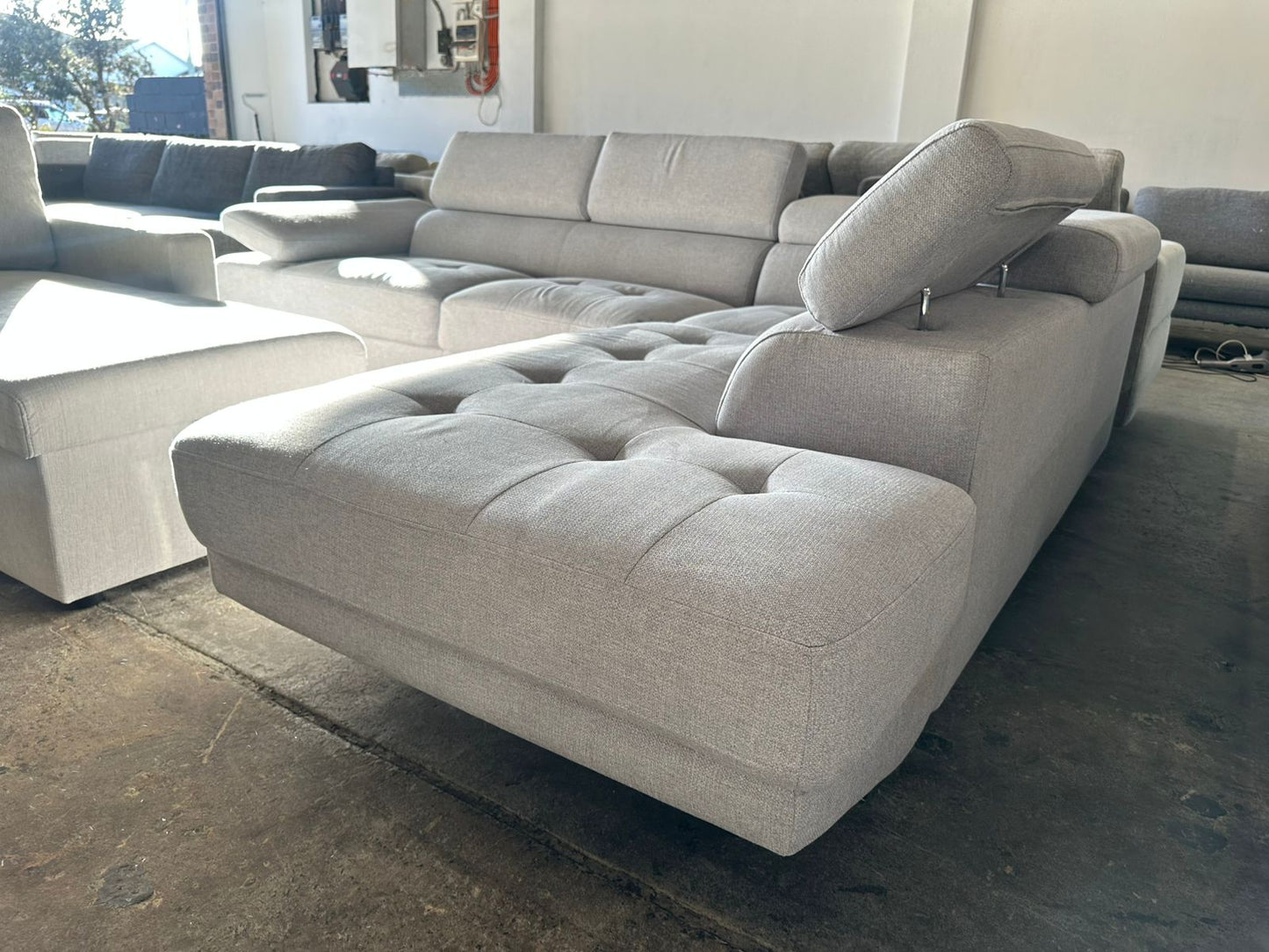 ⭐️ Harvey Norman Adjustable headrest Corner Sofa | Pre-owned - Like new condition | Delivery Sydney wide