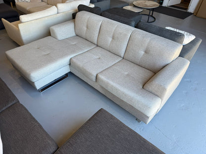 ⭐️ Beige Reversible chaise L-shape Sofa | Pre-owned – Steam cleaned | SYDNEY WIDE DELIVERY