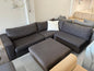 ⭐️ Charcoal modular L shape with ottoman  | Pre-owned – Steam cleaned | SYDNEY WIDE DELIVERY