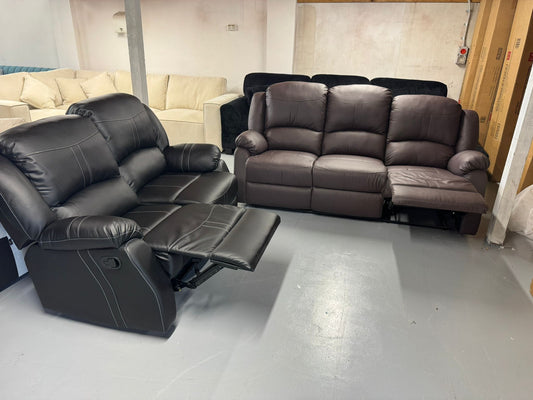 💺 BRAND NEW RECLINERS | Brown and Black  💺