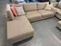 ⭐️ Plush Style Cream L-shape Sofa | Pre-owned – Steam cleaned | SYDNEY WIDE DELIVERY