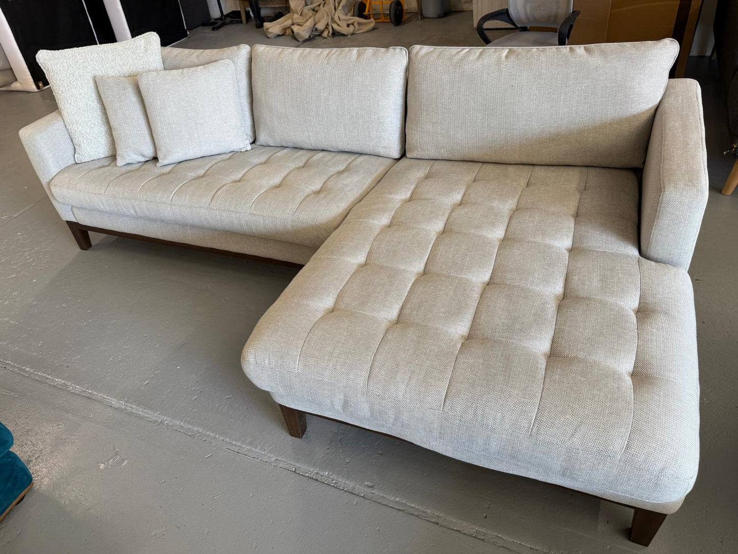 ⭐️Freedom Marley Grey L-shape Sofa | Pre-owned – Steam cleaned | SYDNEY WIDE DELIVERY