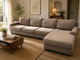 Plush Beige L-Shape Sofa – 4 Wide Seats | Pre-Owned | Steam Cleaned | Sydney-Wide Delivery