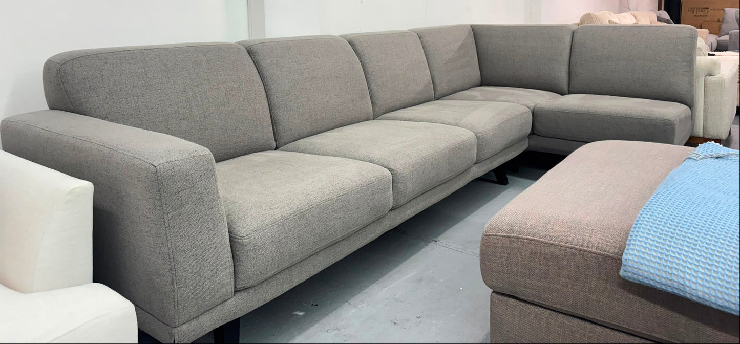 Grey Corner Sofa – Comfortable & Spacious | Pre-Owned | Steam Cleaned | Sydney-Wide Delivery