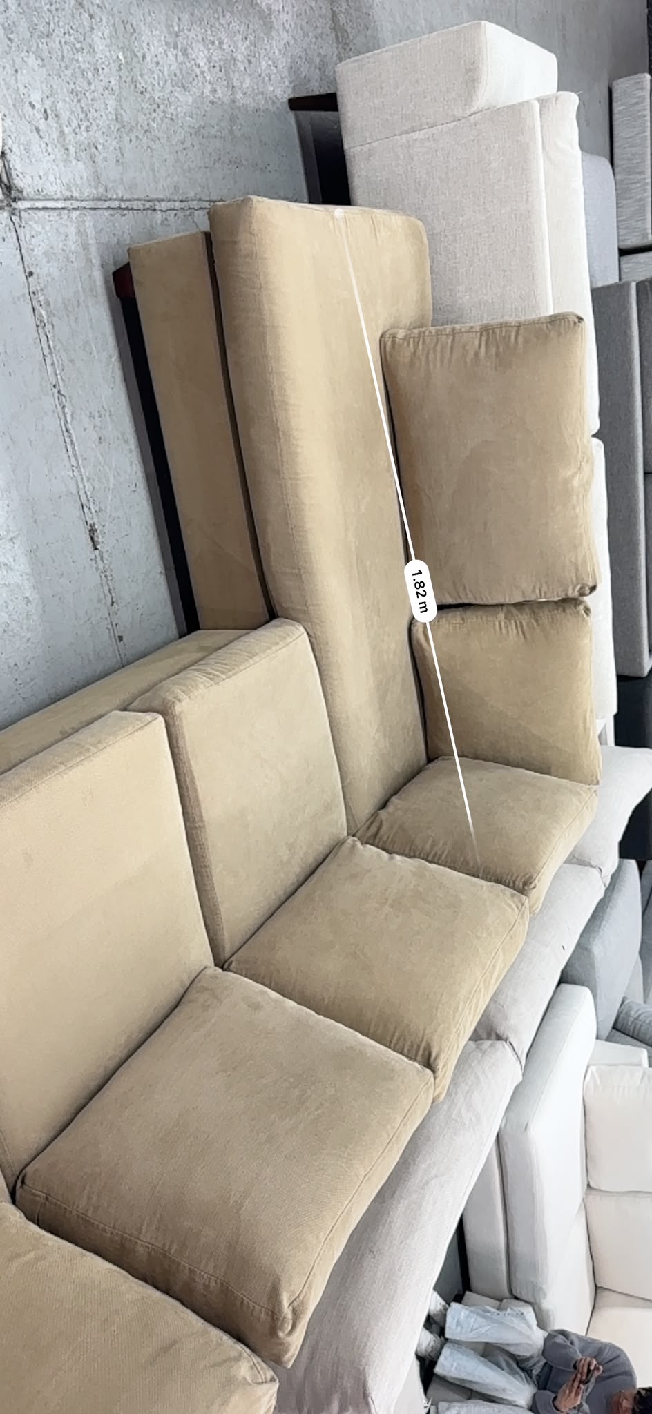 Mocha L-Shape Lounge – Spacious L-Shape | Pre-Owned | Steam Cleaned | Sydney-Wide Delivery