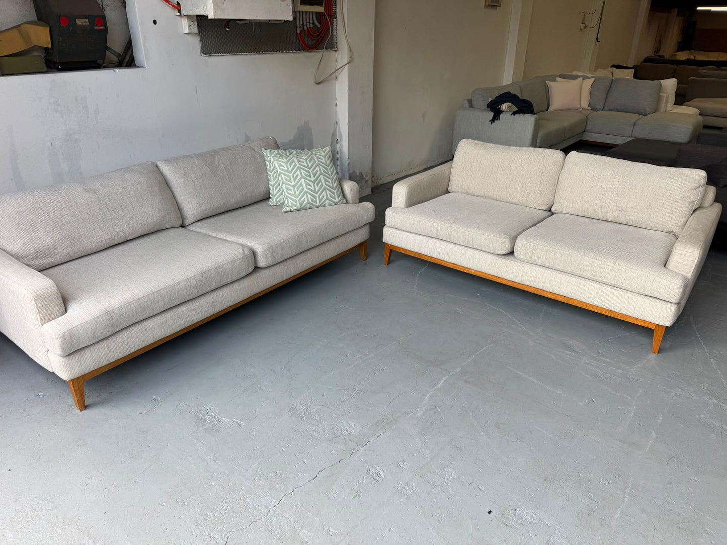Australian Made Cream Sofa Set 3+2 | Pre-Owned | Steam Cleaned | Sydney-Wide Delivery