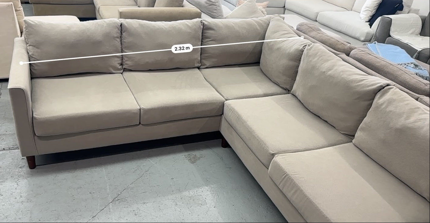 Lounge Innovations Corner Sofa with Reversible Chaise – Preowned | Steam Cleaned | Sydney-Wide Delivery ✨