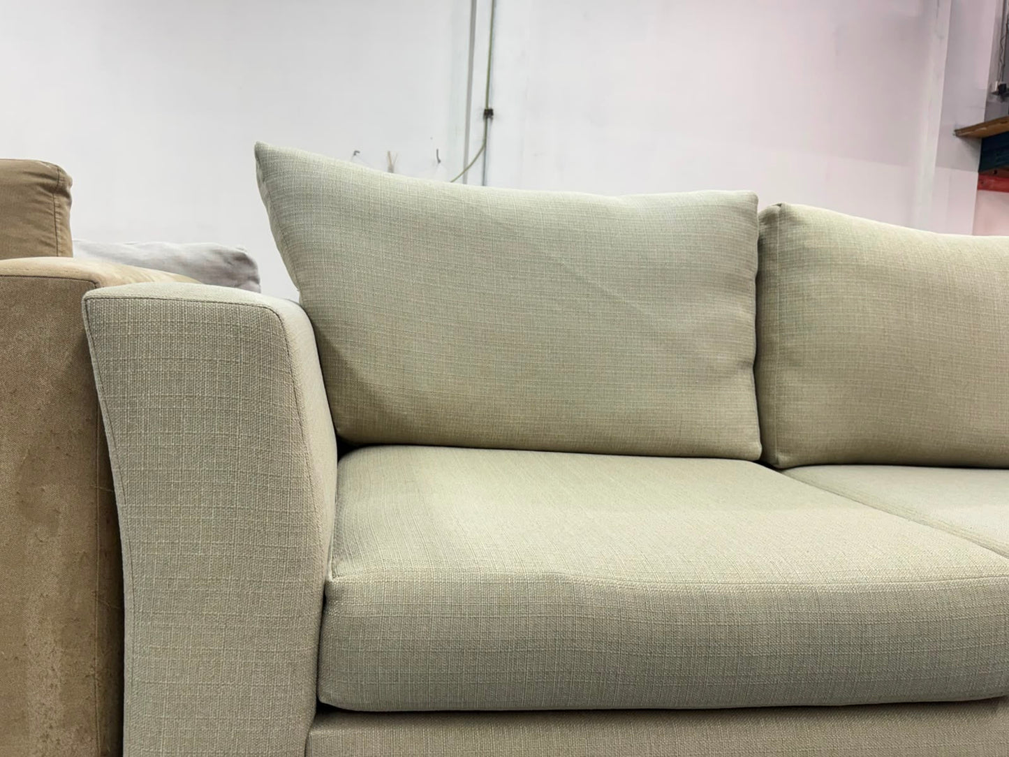 Harvey Norman Beige L-Shape Sofa with Reversible Chaise | Pre-Owned | Steam Cleaned | Sydney Wide Delivery