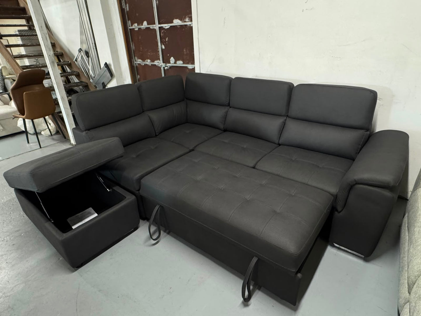 Brand New Brighton L-Shape Sofa Bed with Storage Ottoman | Sydney Wide Delivery – Limited Stock ✨