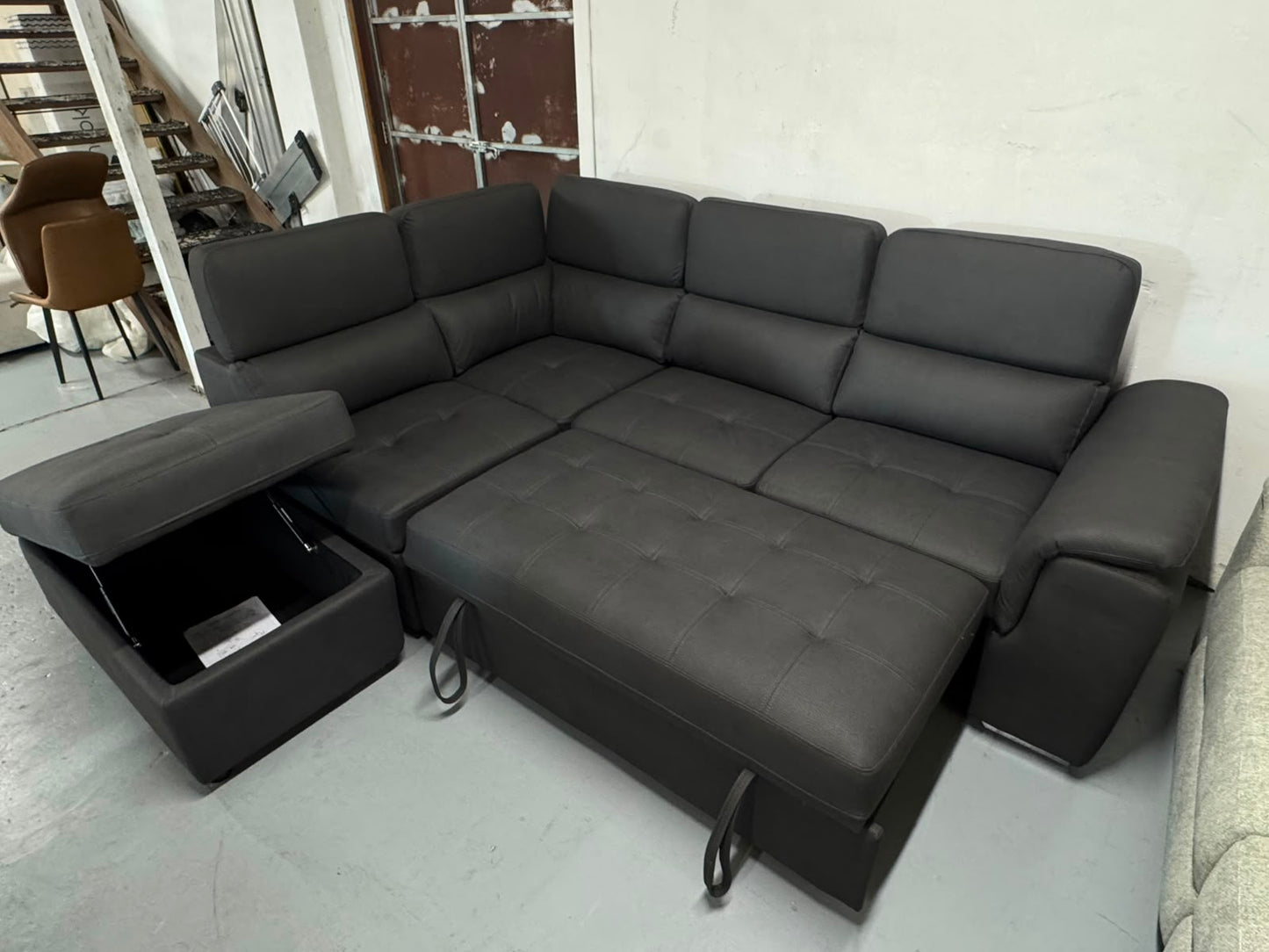 Brand New Brighton L-Shape Sofa Bed with Storage Ottoman | Sydney Wide Delivery – Limited Stock ✨