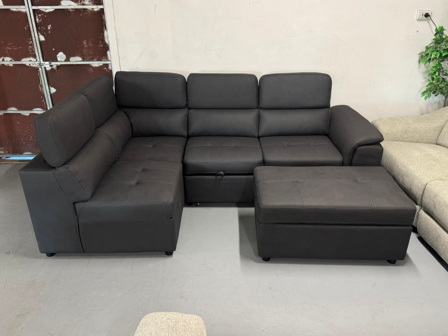 Brand New Brighton L-Shape Sofa Bed with Storage Ottoman | Sydney Wide Delivery – Limited Stock ✨