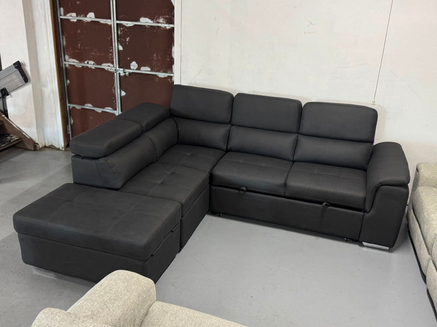 Brand New Brighton L-Shape Sofa Bed with Storage Ottoman | Sydney Wide Delivery – Limited Stock ✨