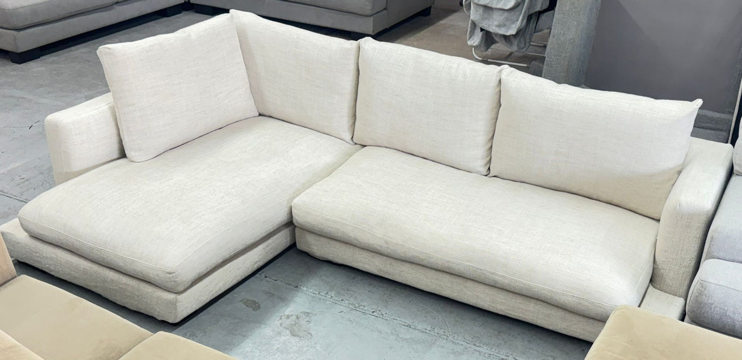 Lounge Lovers Beige L-Shape Sofa | Pre-Owned | Steam Cleaned | Sydney Wide Delivery