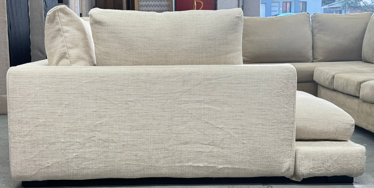 Lounge Lovers Beige L-Shape Sofa | Pre-Owned | Steam Cleaned | Sydney Wide Delivery