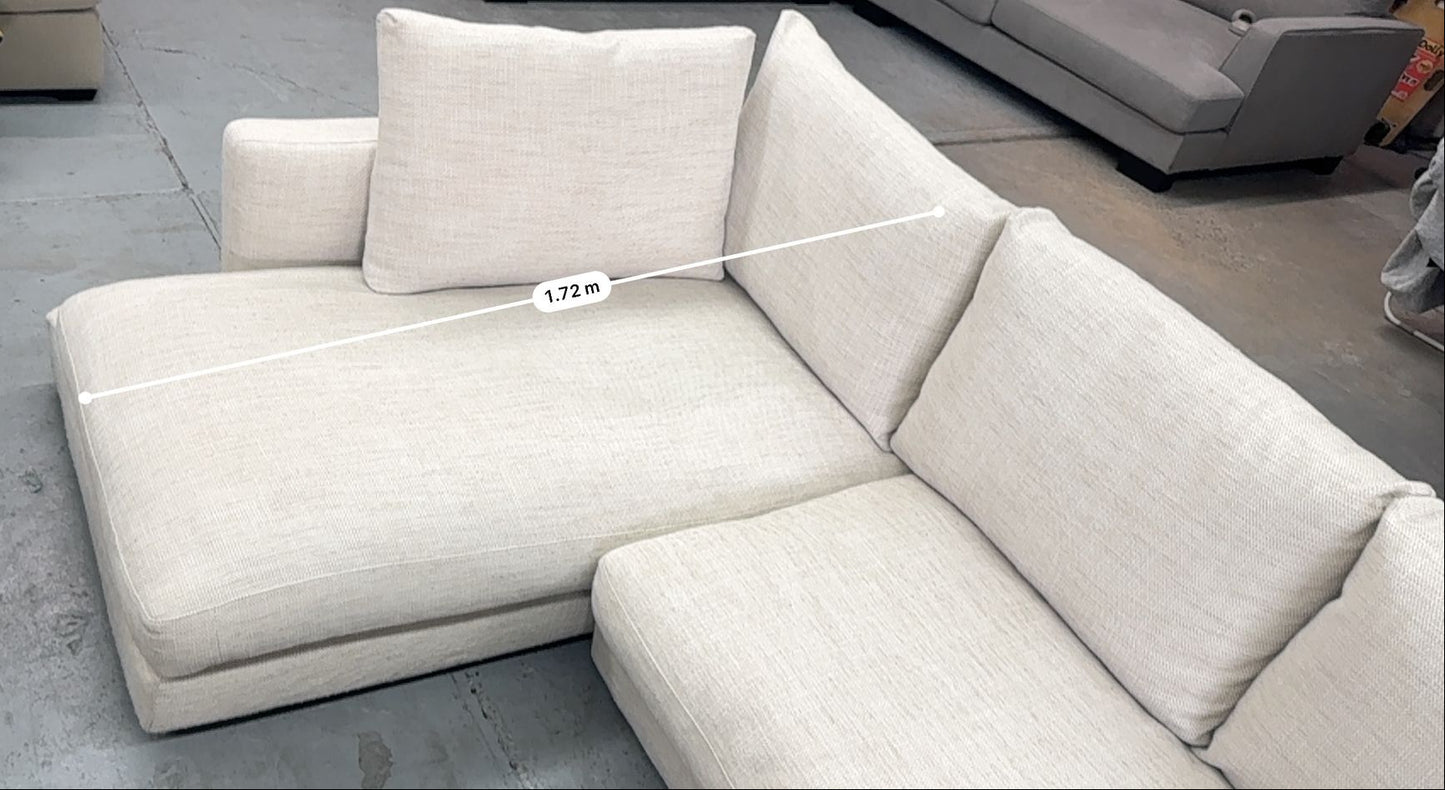 Lounge Lovers Beige L-Shape Sofa | Pre-Owned | Steam Cleaned | Sydney Wide Delivery
