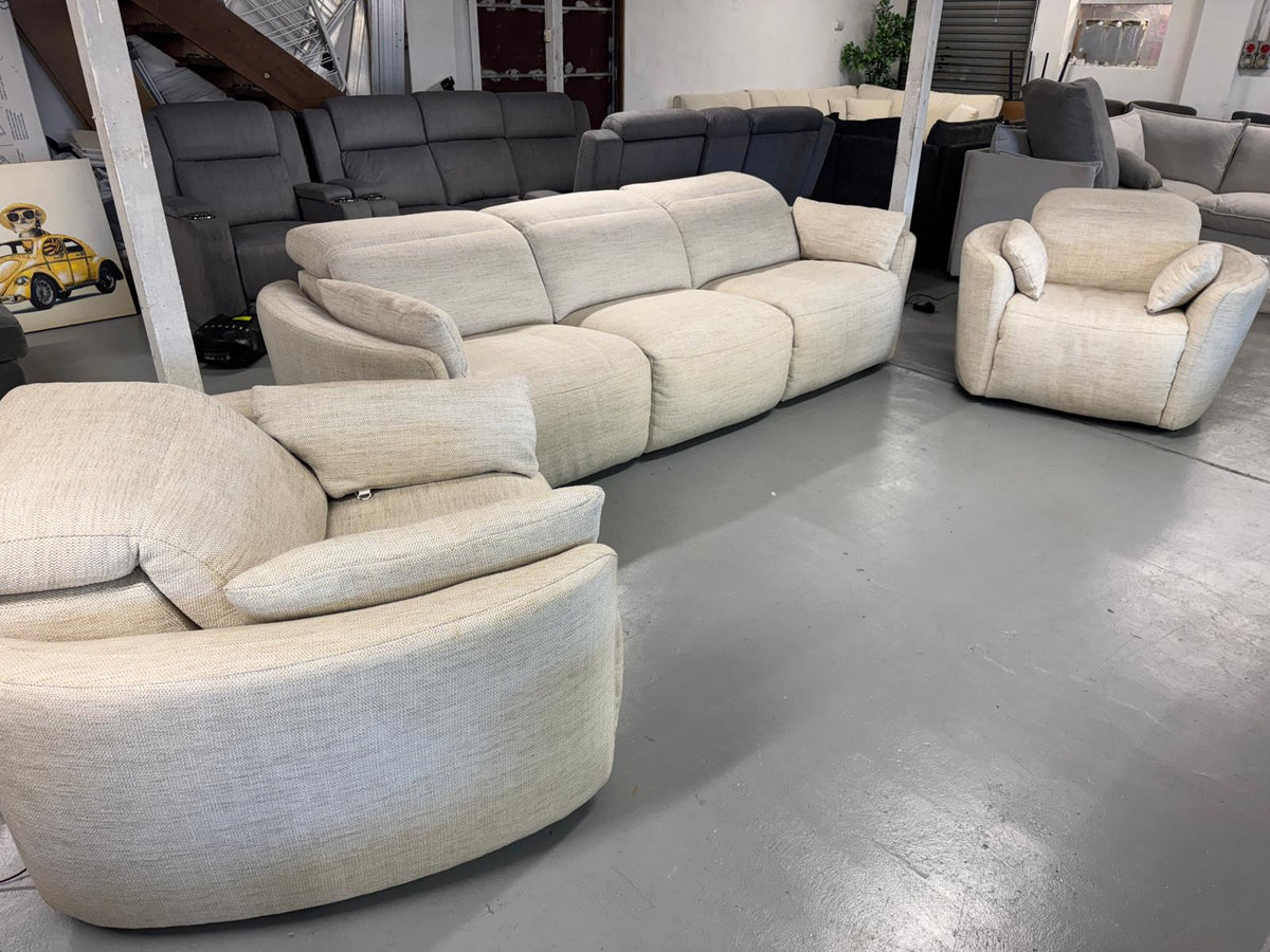 Domayne 3+1+1 Electric Recliner Set | Brand New | Sydney Wide Delivery