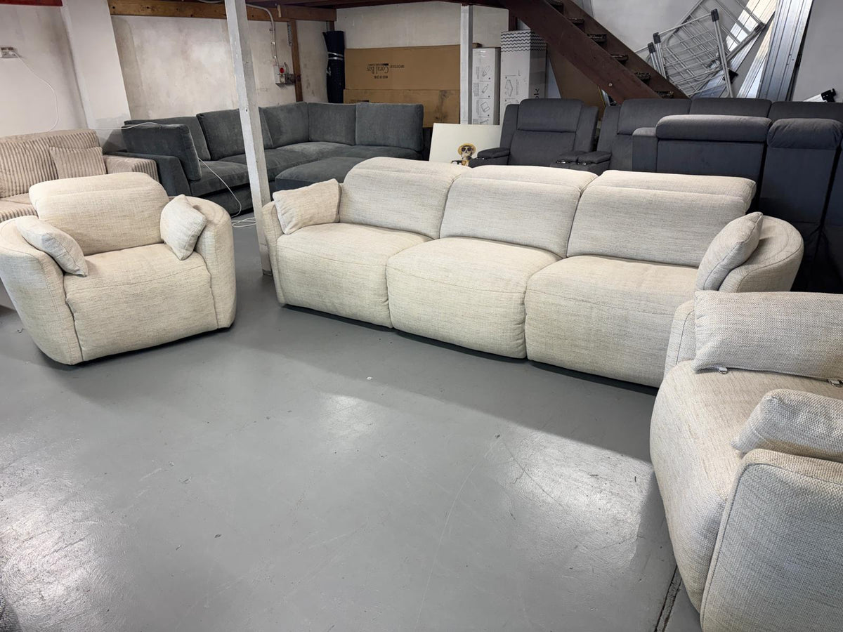 Domayne 3+1+1 Electric Recliner Set | Brand New | Sydney Wide Delivery