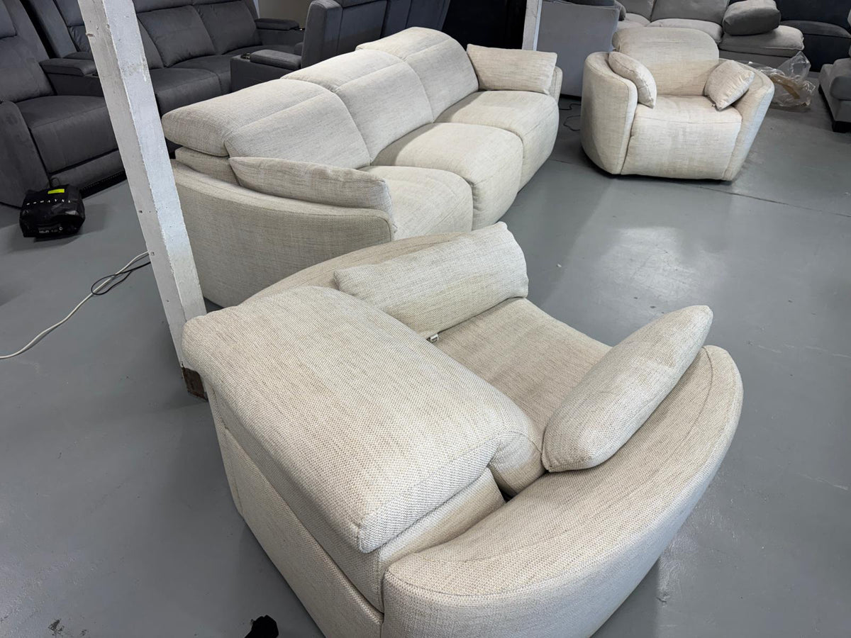 Domayne 3+1+1 Electric Recliner Set | Brand New | Sydney Wide Delivery