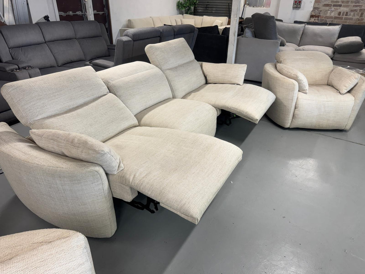 Domayne 3+1+1 Electric Recliner Set | Brand New | Sydney Wide Delivery