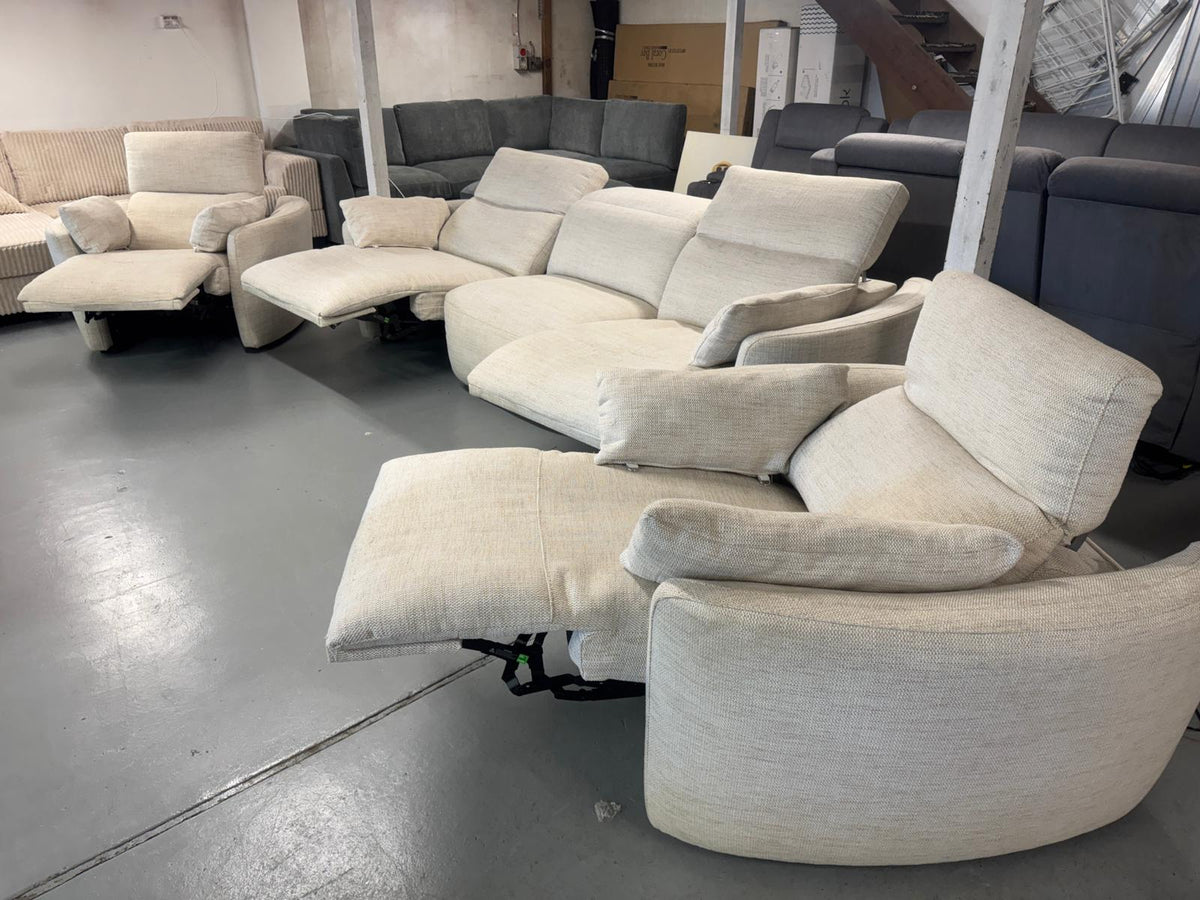 Domayne 3+1+1 Electric Recliner Set | Brand New | Sydney Wide Delivery