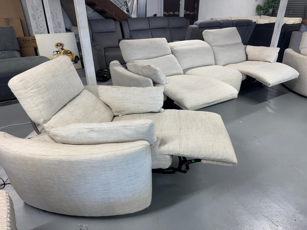 Domayne 3+1+1 Electric Recliner Set | Brand New | Sydney Wide Delivery